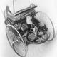 A Benz three-wheeler, made in 1885.